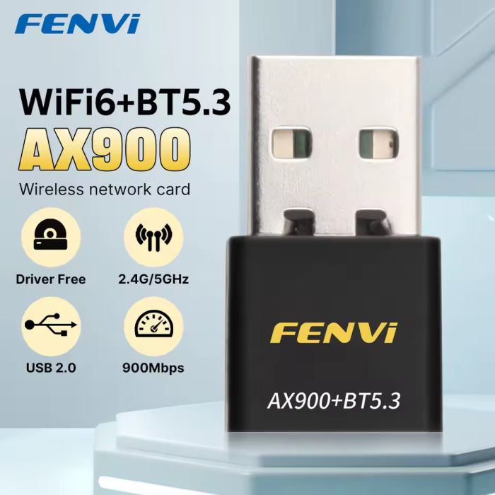 Бездротовий адаптер Fenvi FU-AX900В Wi-Fi 6, Bluetooth 5.3 Dual Band 2.4G 5G