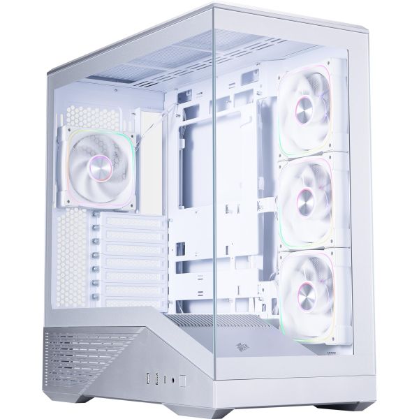Корпус 1stPlayer GM7-SV-3FN7R-W-1FN7-W Silver