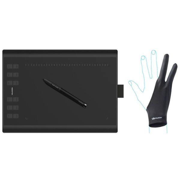 Графічний планшет Huion New 1060Plus + рукавичка