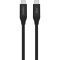 Кабель Belkin USB Type-C-USB Type-C (M/M), 40Gbps, 100W, 0.8 м, Black (INZ001BT0.8MBK)