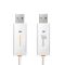 Адаптер J5create USB-A/USB-A (M/M), 1.8 м, White (JUC400-N)
