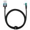 Кабель Baseus MVP 2 USB - Lightning (M/M), 2.4A, 1 м Black/Blue (CAVP000021)