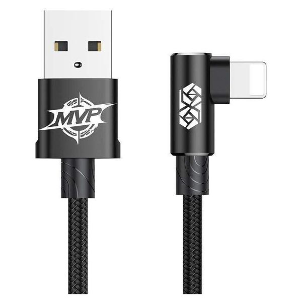 Кабель Baseus MVP USB - Lightning (M/M), 1.5A, 2 м Black (CALMVP-A01)