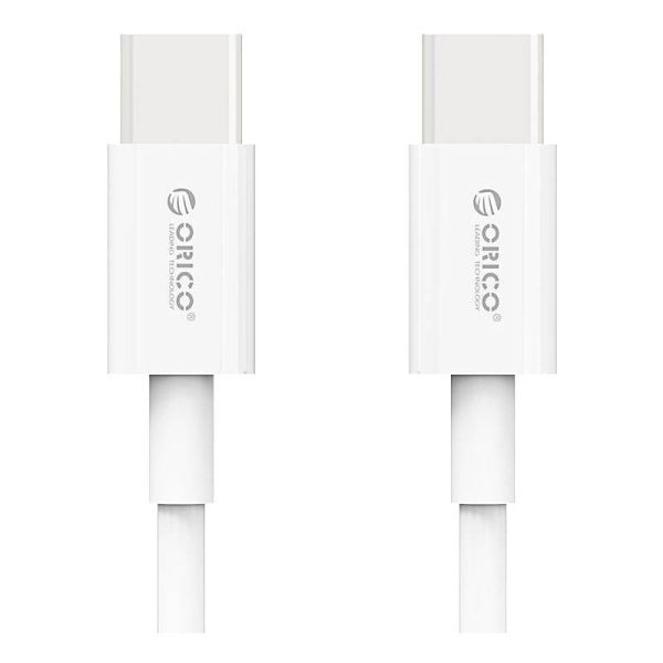 Кабель Orico USB Type-C - USB Type-C (M/M), 100W, 1 м White (CA913381)