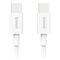 Кабель Orico USB Type-C - USB Type-C (M/M), 100W, 1 м White (CA913381)