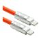 Кабель PowerPlant USB Type-C - USB Type-C (M/M) PD 120W, 3 м, Orange (CA913923)