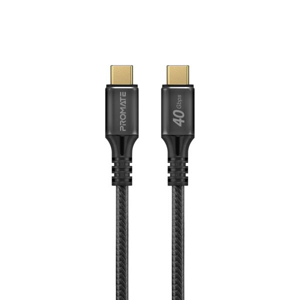 Кабель Promate PowerBolt240 USB Type-C - USB Type-C (M/M), 5 A, 240 W, 1 м, Black