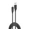 Кабель XO NB235 Zebra Series Braided USB - Lightning (M/M), 1 м, Black (6920680834211)