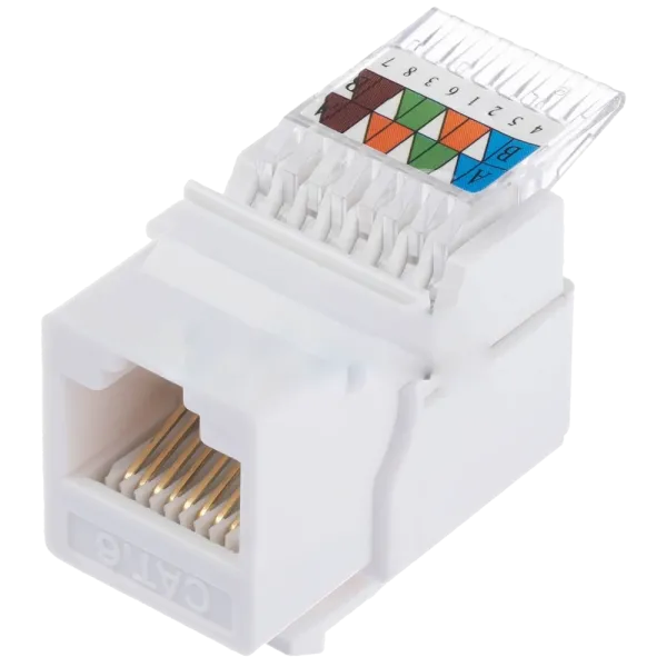Hager Lumina WL9002 SLIM KeyStone RJ-45 UTP, кат.5е Модуль