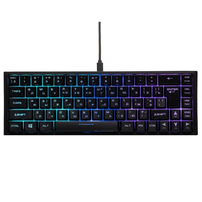 Клавіатура 2E Gaming KG350UBK RGB Ukr Black (2E-KG350UBK)