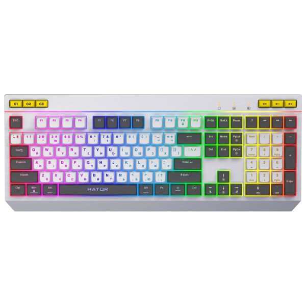 Клавіатура Hator Icefall White (HTK405UA)