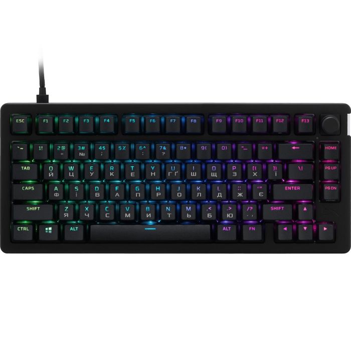 Клавіатура HyperX Alloy Rise 75 PBT Mechanical HyperX Red Black (7G7A4AA)