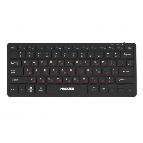 Клавiатура бездротова Maxxter KBW-C01B-UA Black