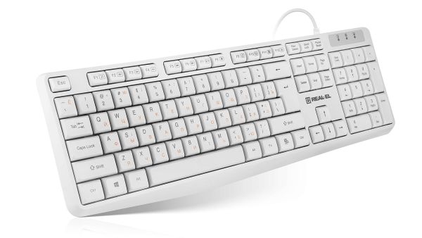 Клавіатура REAL-EL RK-513 White