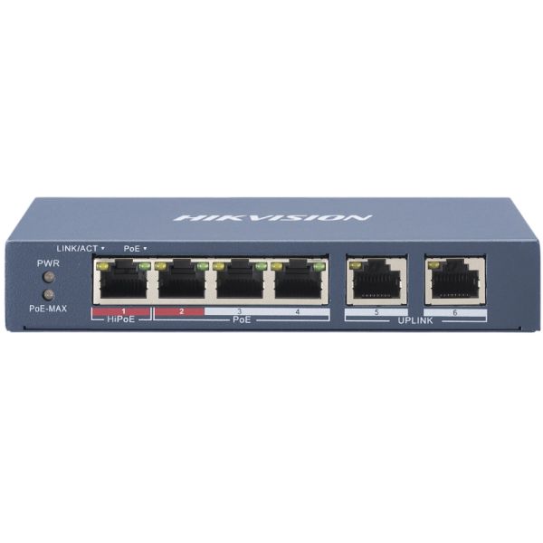 Комутатор Hikvision DS-3E0106HP-E