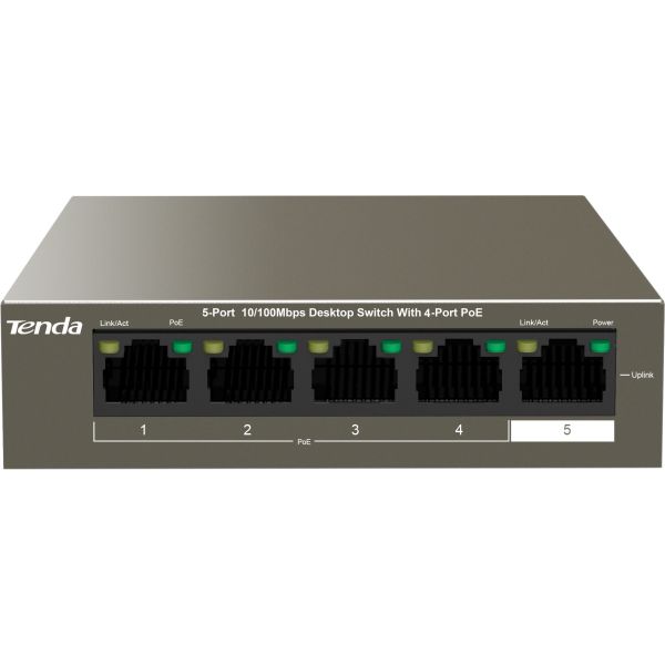 Комутатор Tenda TEF1105P-4-63W