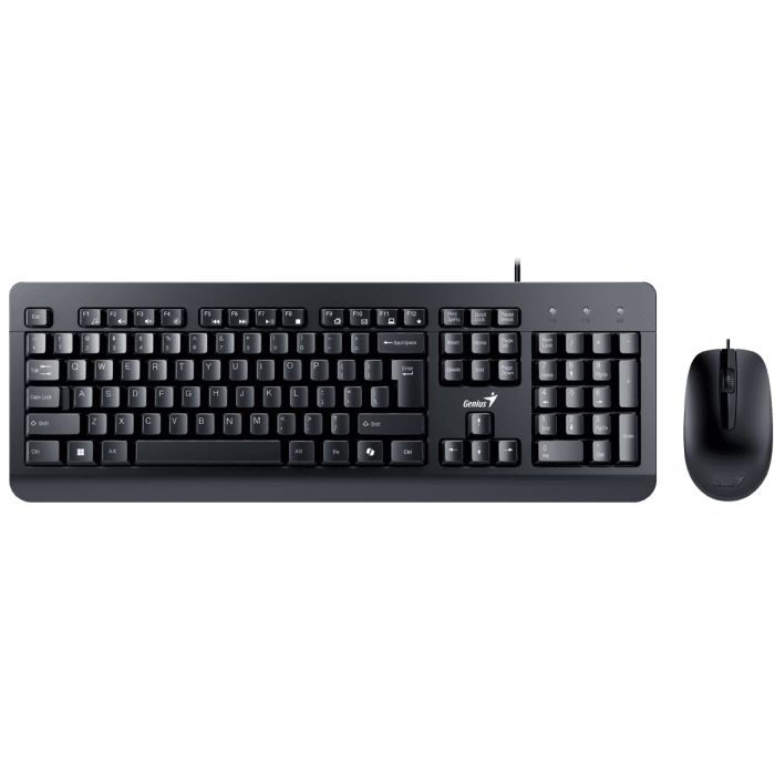 Комплект (клавіатура, миша) Genius KM-160 UKR Black (31330001419)