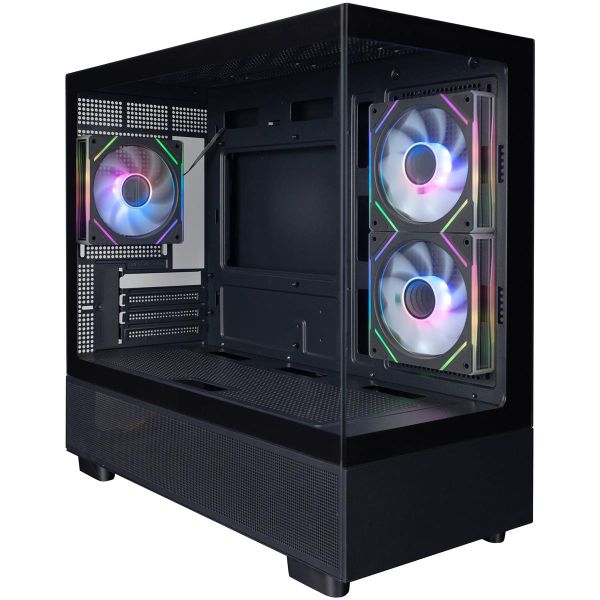 Корпус 1stPlayer Mi5-BK-2FC7R-1FC7 Black без БЖ