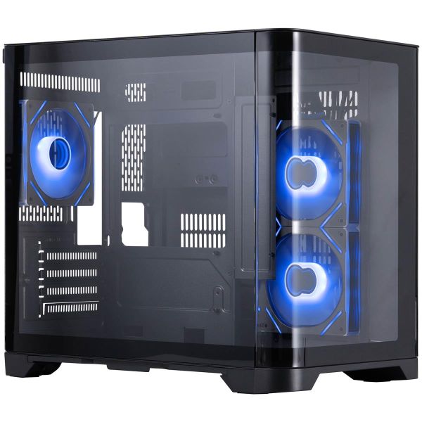 Корпус 1stPlayer UV5-BK-2FC7R-1FC7 Black без БЖ