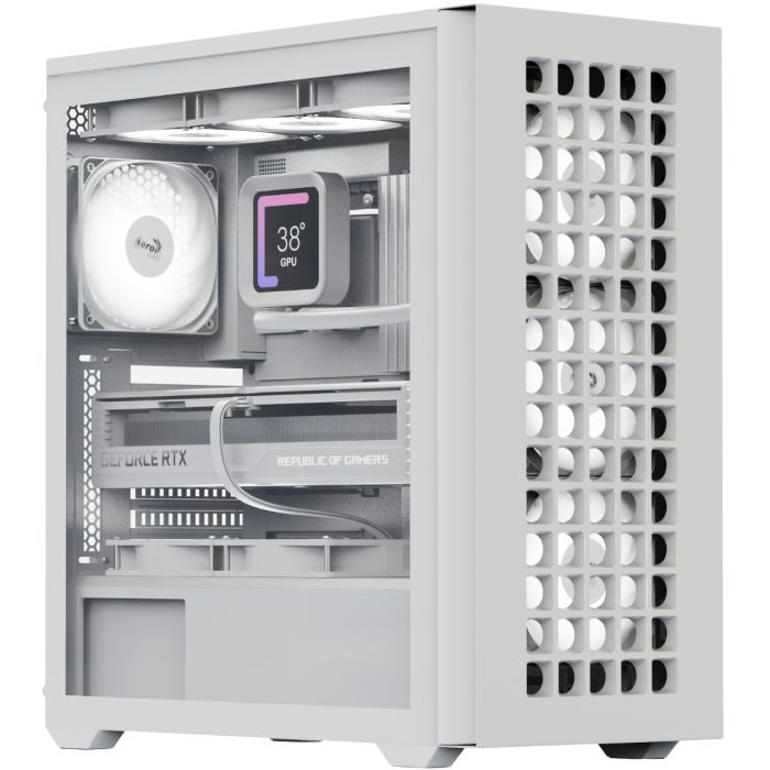 Корпус AeroCool D502A-G-WT-v1 (ACCM-DS02043.21) White без БЖ