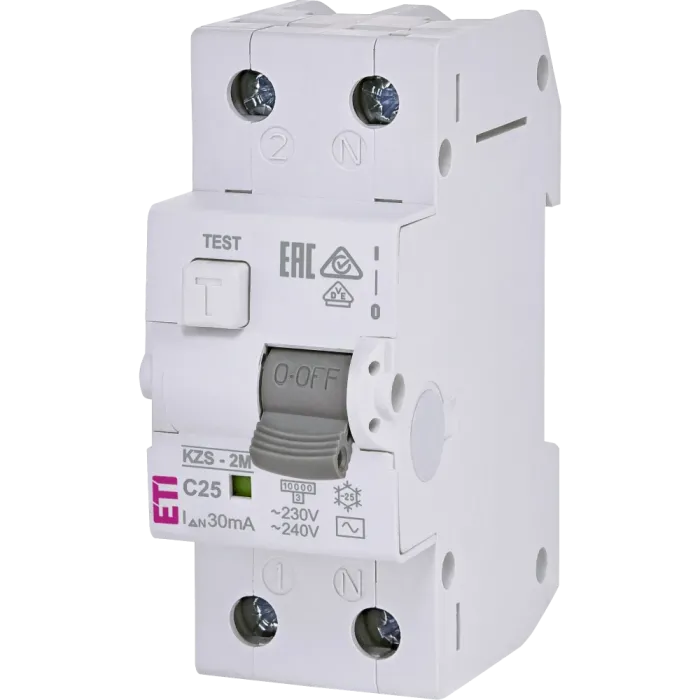 ЕТІ KZS-2M C 25/0.03 10kA Дифавтомат