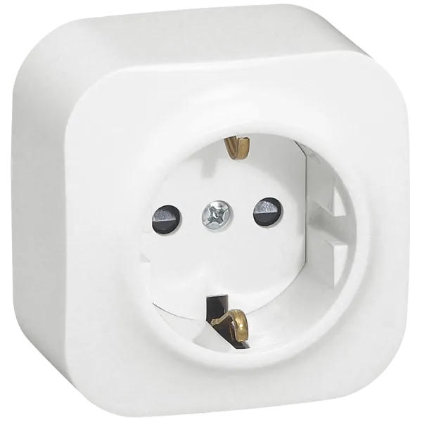 Legrand Forix 2К+З Розетка без шоторок біла