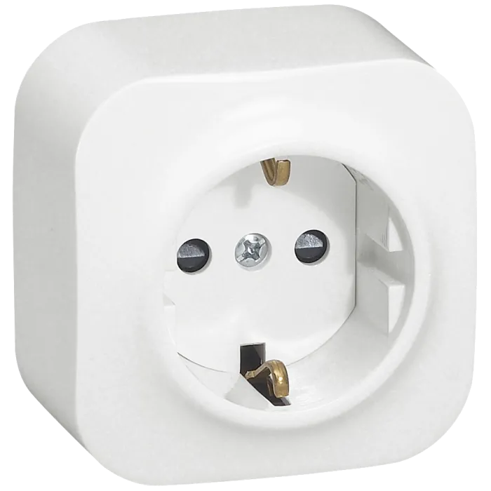 Legrand Forix 2К+З Розетка без шоторок біла