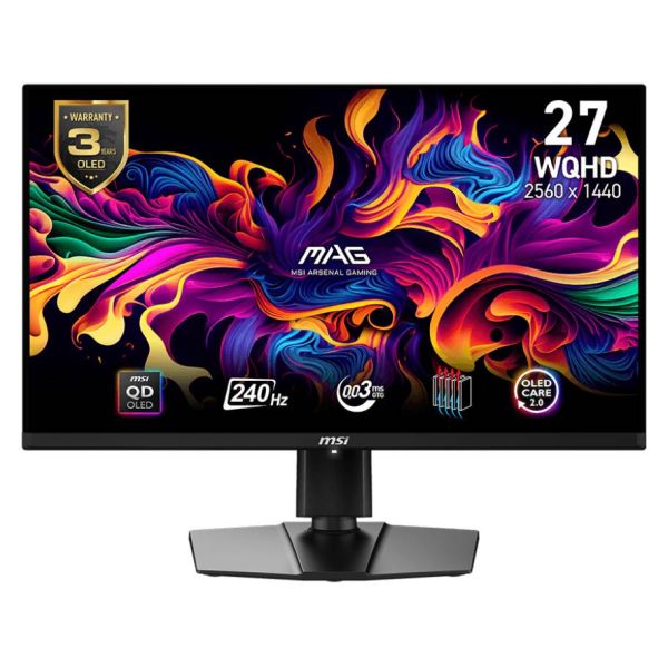 Монітор MSI 26.5" MAG 271QPX QD-OLED E2 Black 240Hz