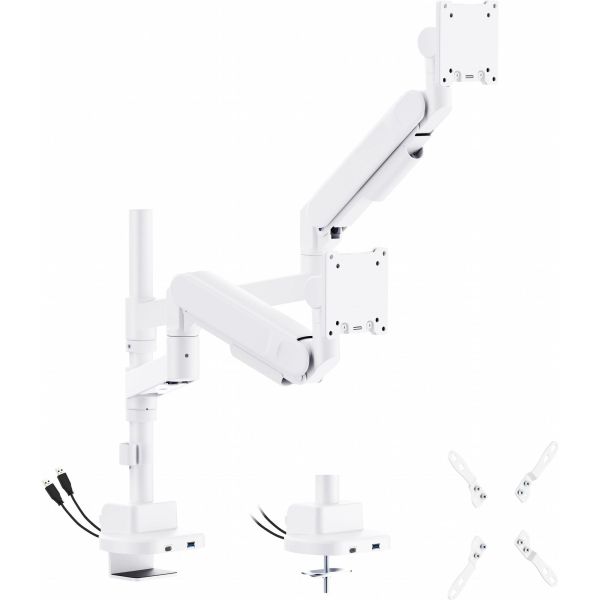 Кріплення настільне для двох моніторів OfficePro 24-57" White (MAH752W)