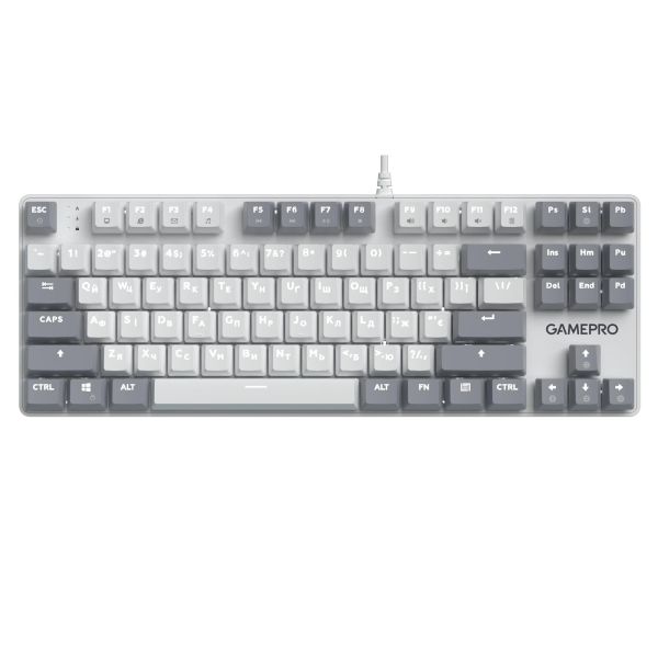 Клавіатура GamePro Genesis Metallic MK110W Outemu Red Swithes USB White
