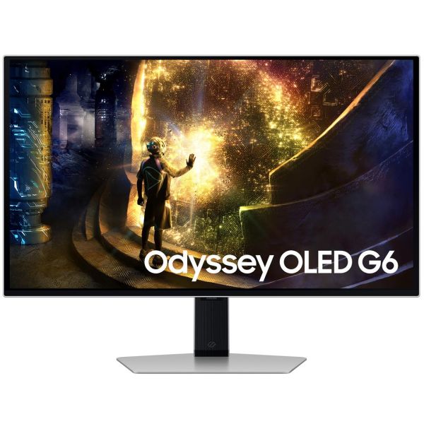 Монiтор Samsung 27" Odyssey G6 LS27DG612S (LS27DG612SIXUA) OLED Silver 240Hz