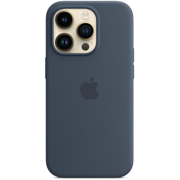 Чохол-накладка Apple Silicone Case with MagSafe для Apple iPhone 14 Pro Storm Blue (MPTF3)