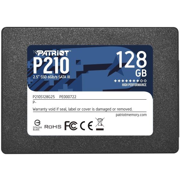 Накопичувач SSD  128GB Patriot P210 2.5" SATAIII TLC (P210S128G25)