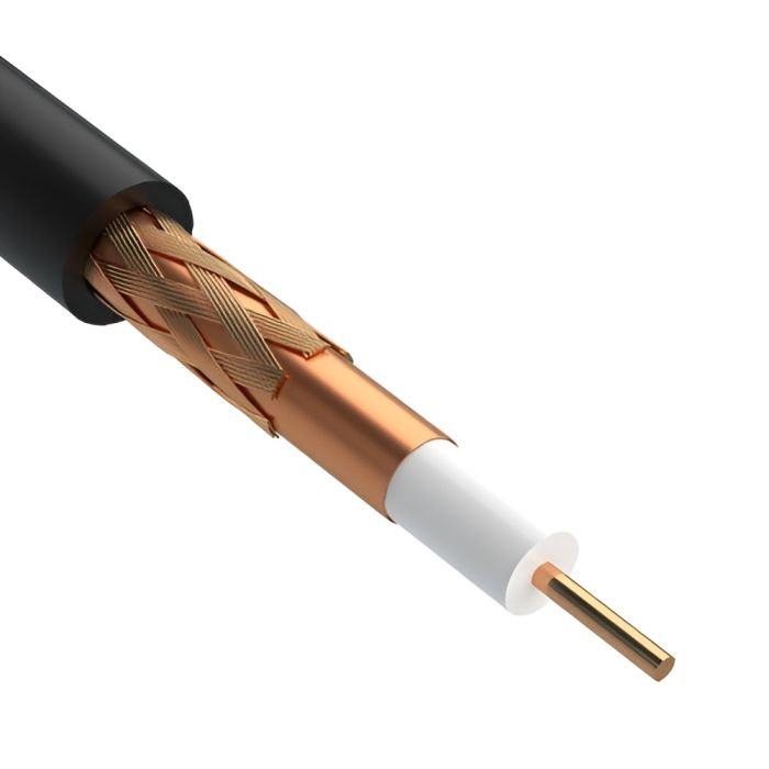 Кабель коаксіальний OK-net RG-8-49П 50 Ом, бухта 100м