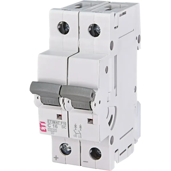 ЕТІ ETIMAT P10-DC 2p C16 (10 kA) Автоматичний вимикач
