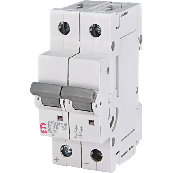 ЕТІ ETIMAT P10-DC 2p C20 (10 kA) Автоматичний вимикач