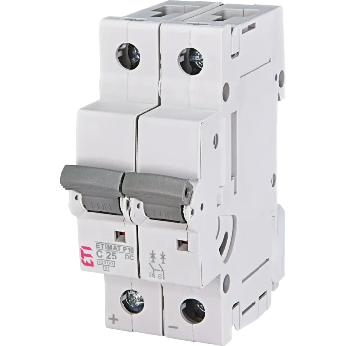 ЕТІ ETIMAT P10-DC 2p C25 (10 kA) Автоматичний вимикач