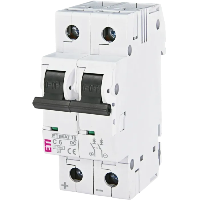 ЕТІ ETIMAT 10 DC 2p C 6A (6 kA) Автоматичний вимикач