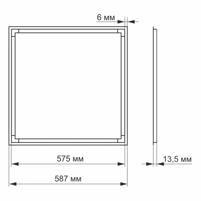 VIDEX ART 40Вт 4100K LED панель