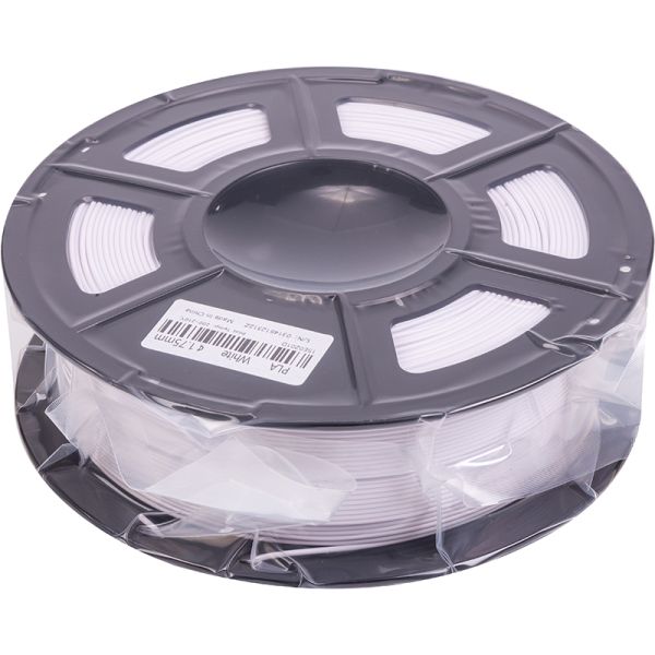 PLA-пластик PowerPlant Filament для 3D-принтера 1.75 мм 1 кг, білий (PT812950)