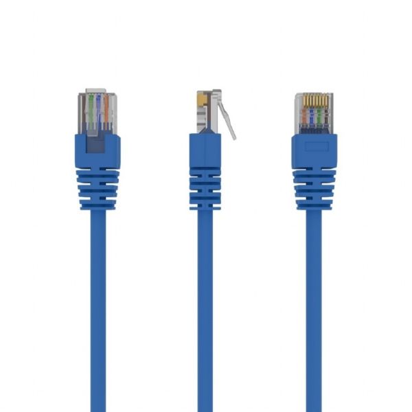 Патч-корд UTP Cablexpert (PP12-0.5M/B) літий, 50u "штекер із засувкою, 0.5 м, синій