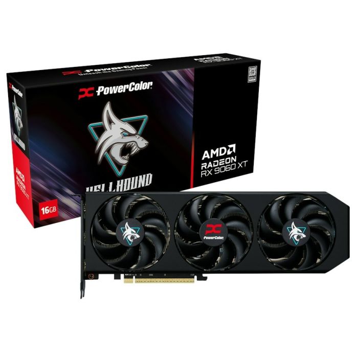 Відеокарта AMD Radeon RX 9060 XT 16GB GDDR6 Hellhound PowerColor (RX9060XT 16G-L/OC)
