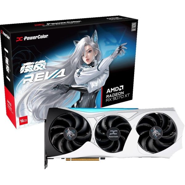 Відеокарта AMD Radeon RX 9070 XT 16GB GDDR6 Hellhound Reva Edition PowerColor (RX9070XT 16G-L/OC/REVA)