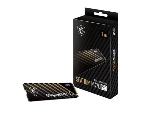Накопичувач SSD 1TB MSI Spatium M470 Pro M.2 2280 PCIe 4.0 x4 NVMe 3D NAND TLC (S78-440L0J0-P83)