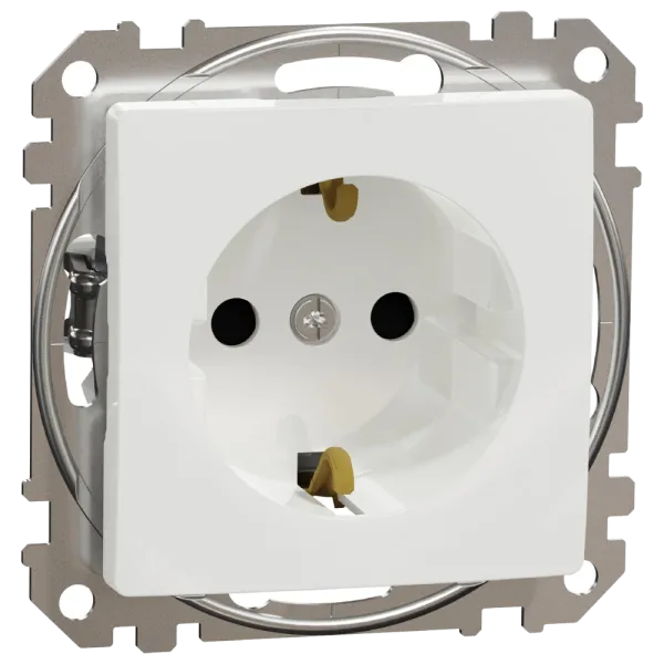 Schneider Electric Sedna Design & Elements SDD111022 з заземлення та шторками Розетка