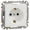 Schneider Electric Sedna Design & Elements SDD111022 з заземлення та шторками Розетка