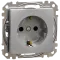 Schneider Electric Sedna Design & Elements SDD113022 з заземленням та шторками Розетка