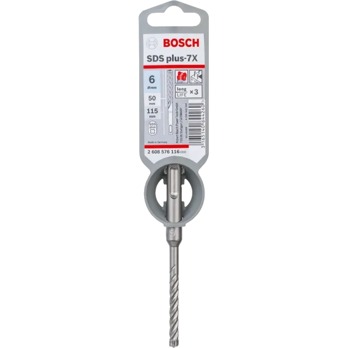 Bosch SDS Plus-7X 6x50x115 мм Бур д/арм.бетону