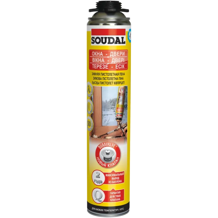 SOUDAL Піна монтажна пістолет зимова 750мл