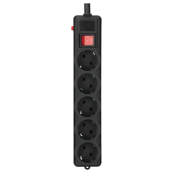 Gembird SPG5-G-15B-PRO 4.5 м кабель 5 розеток Мережевий фільтр
